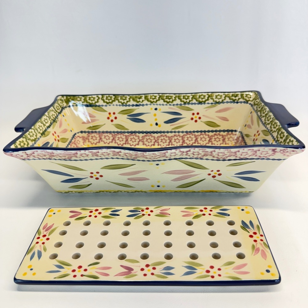 Temp-tations Old World 1.7 QT Rectangular Baker Trivet Loaf Pan KFI-XNG-753042